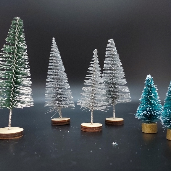 Lot 15 Bottle Brush Trees Vintage Christmas - Picture 5 of 7